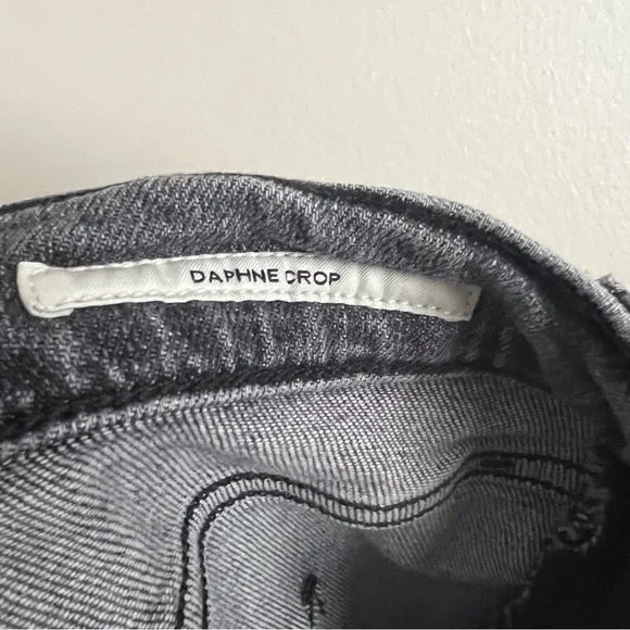 Citizens of Humanity Daphne Crop Jeans Premium Vintage Grey Raw Hem Women’s 30 - Picture 10 of 15